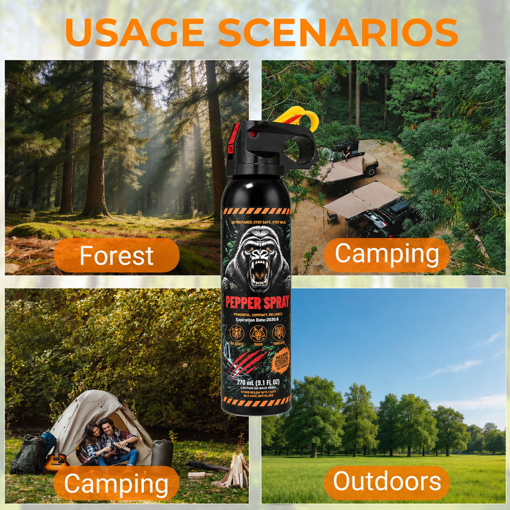 Bear Spray - Guard Alaska Bear Deterrent Self Defense Spray, 9 oz, Max Strength 20% OC, Up to 40ft Range, Great for Hiking, Camping, Hunting