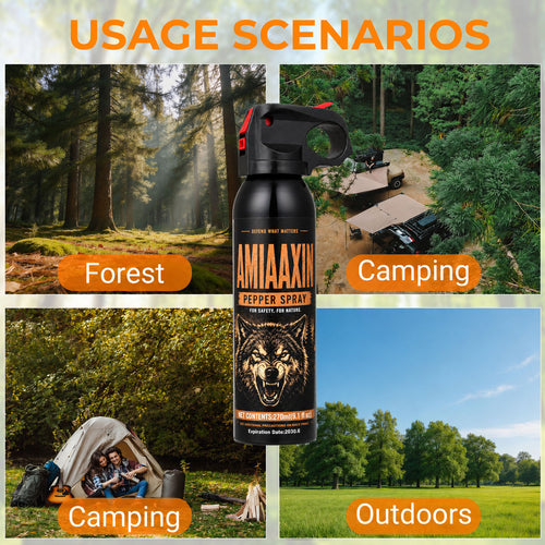 Bear Spray - Guard Alaska Bear Deterrent Self Defense Spray9 oz, Max Strength 20% OC, Up to 40ft Range, Great for Hiking, Camping, Hunting
