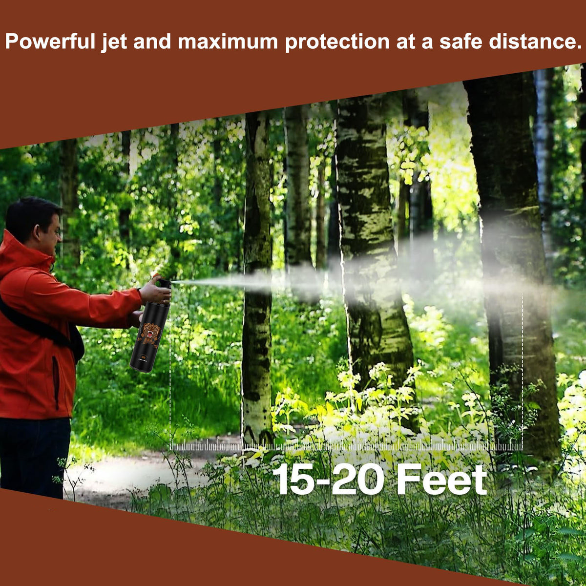 Bear Spray - Guard Alaska Bear Deterrent Self Defense Spray9 oz, Max Strength 20% OC, Up to 40ft Range, Great for Hiking, Camping, Hunting
