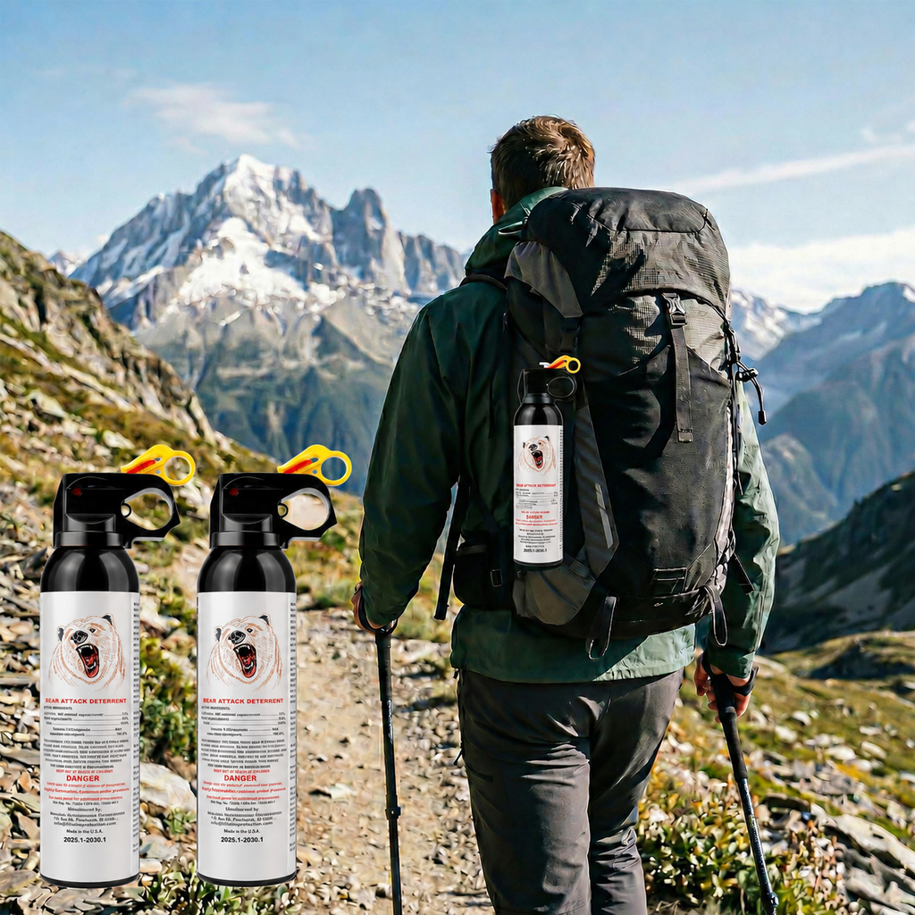 Bear Spray - Guard Alaska Bear Deterrent Self Defense Spray, 9 oz, Max Strength 20% OC, Up to 40ft Range, Great for Hiking, Camping, Hunting
