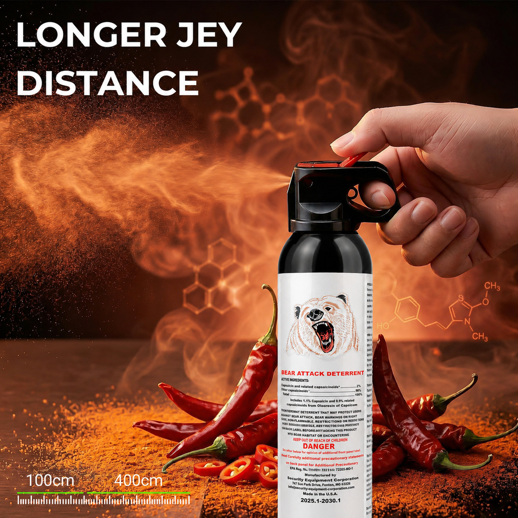 Bear Spray - Guard Alaska Bear Deterrent Self Defense Spray, 9 oz, Max Strength 20% OC, Up to 40ft Range, Great for Hiking, Camping, Hunting