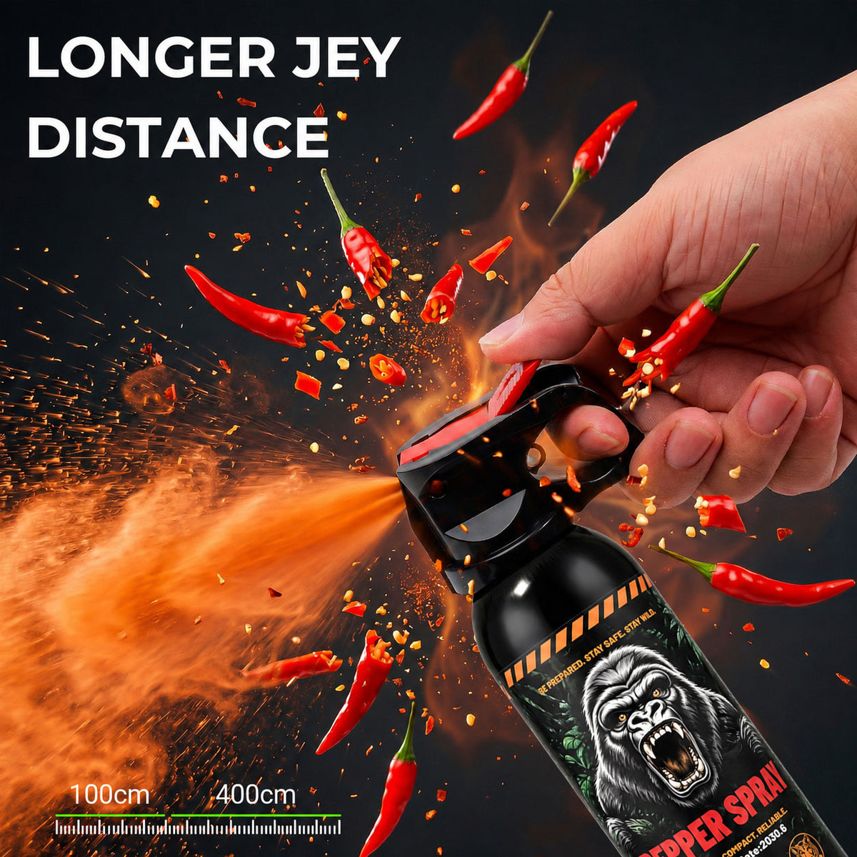 Bear Spray - Guard Alaska Bear Deterrent Self Defense Spray, 9 oz, Max Strength 20% OC, Up to 40ft Range, Great for Hiking, Camping, Hunting