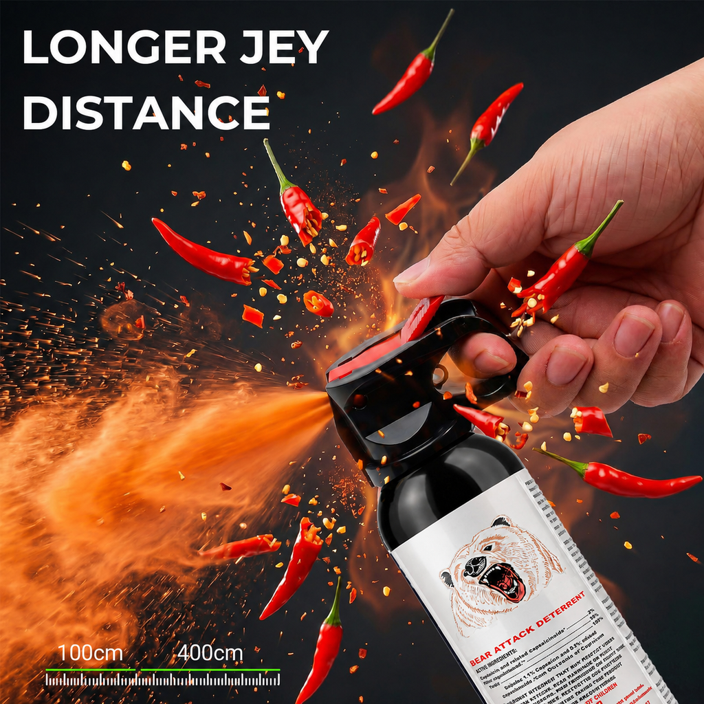 Bear Spray - Guard Alaska Bear Deterrent Self Defense Spray, 9 oz, Max Strength 20% OC, Up to 40ft Range, Great for Hiking, Camping, Hunting