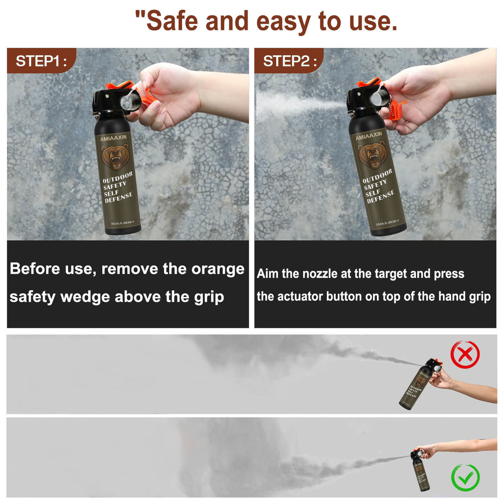 Bear Spray - Guard Alaska Bear Deterrent Self Defense Spray9 oz, Max Strength 20% OC, Up to 40ft Range, Great for Hiking, Camping, Hunting