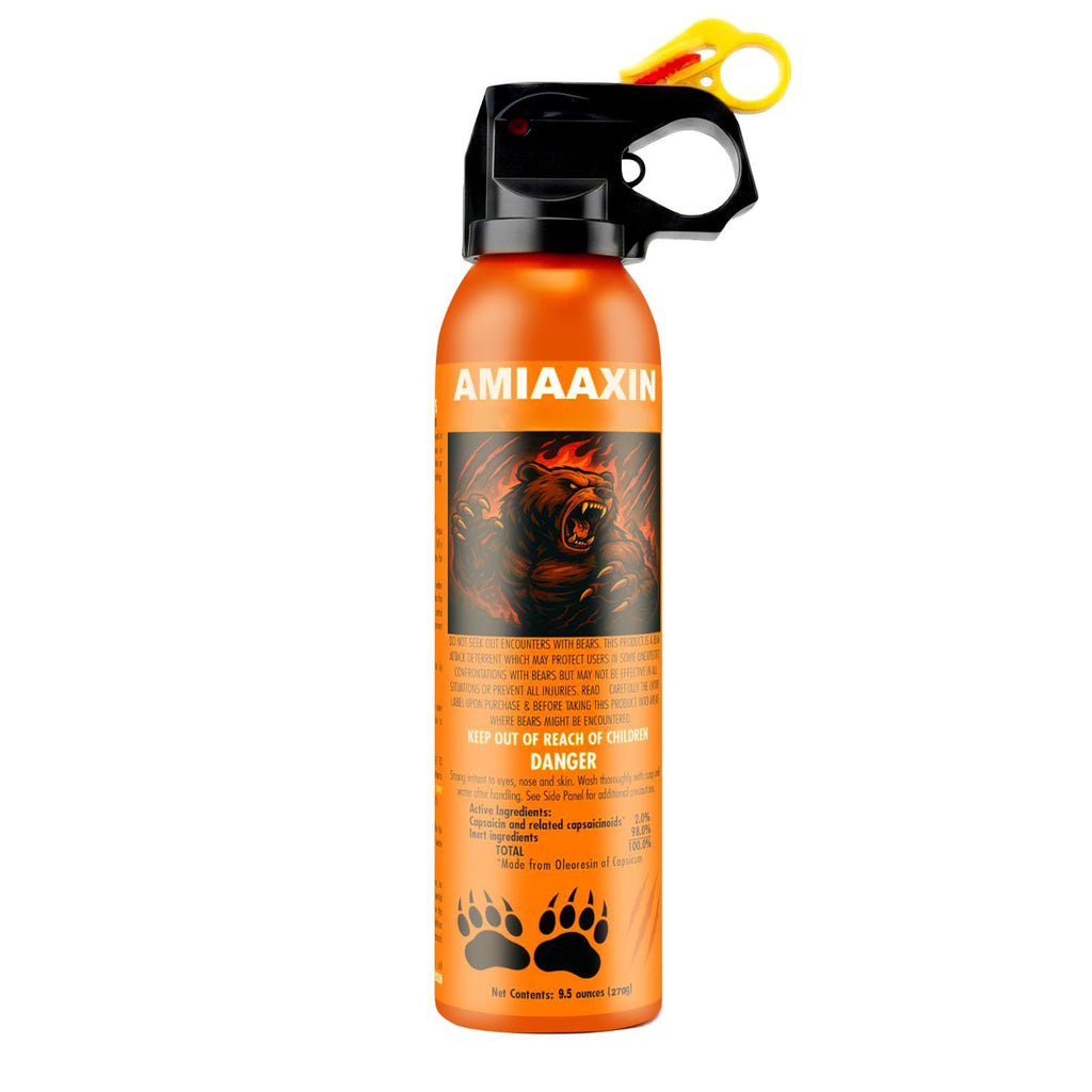 Bear Spray - Guard Alaska Bear Deterrent Self Defense Spray9 oz, Max Strength 20% OC, Up to 40ft Range, Great for Hiking, Camping, Hunting