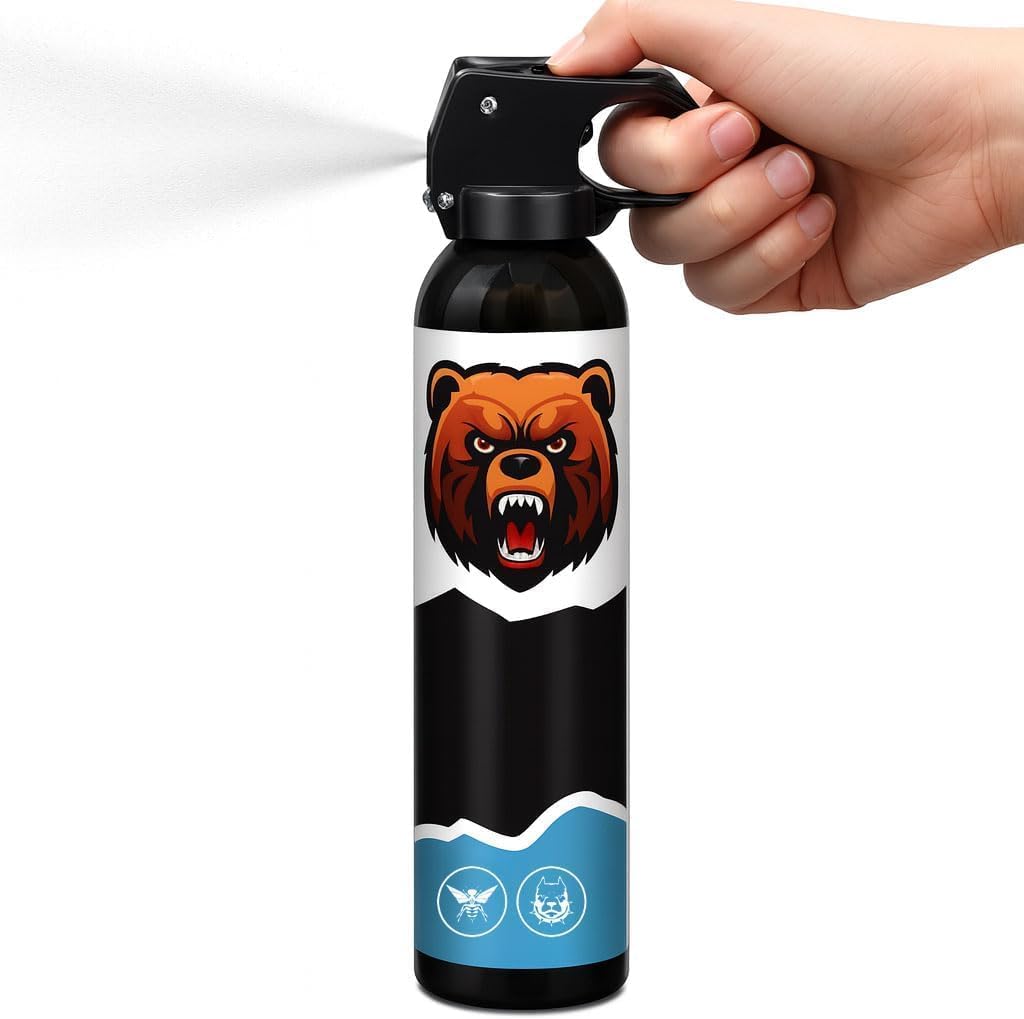 Bear Spray - Guard Alaska Bear Deterrent Self Defense Spray9 oz, Max Strength 20% OC, Up to 40ft Range, Great for Hiking, Camping, Hunting