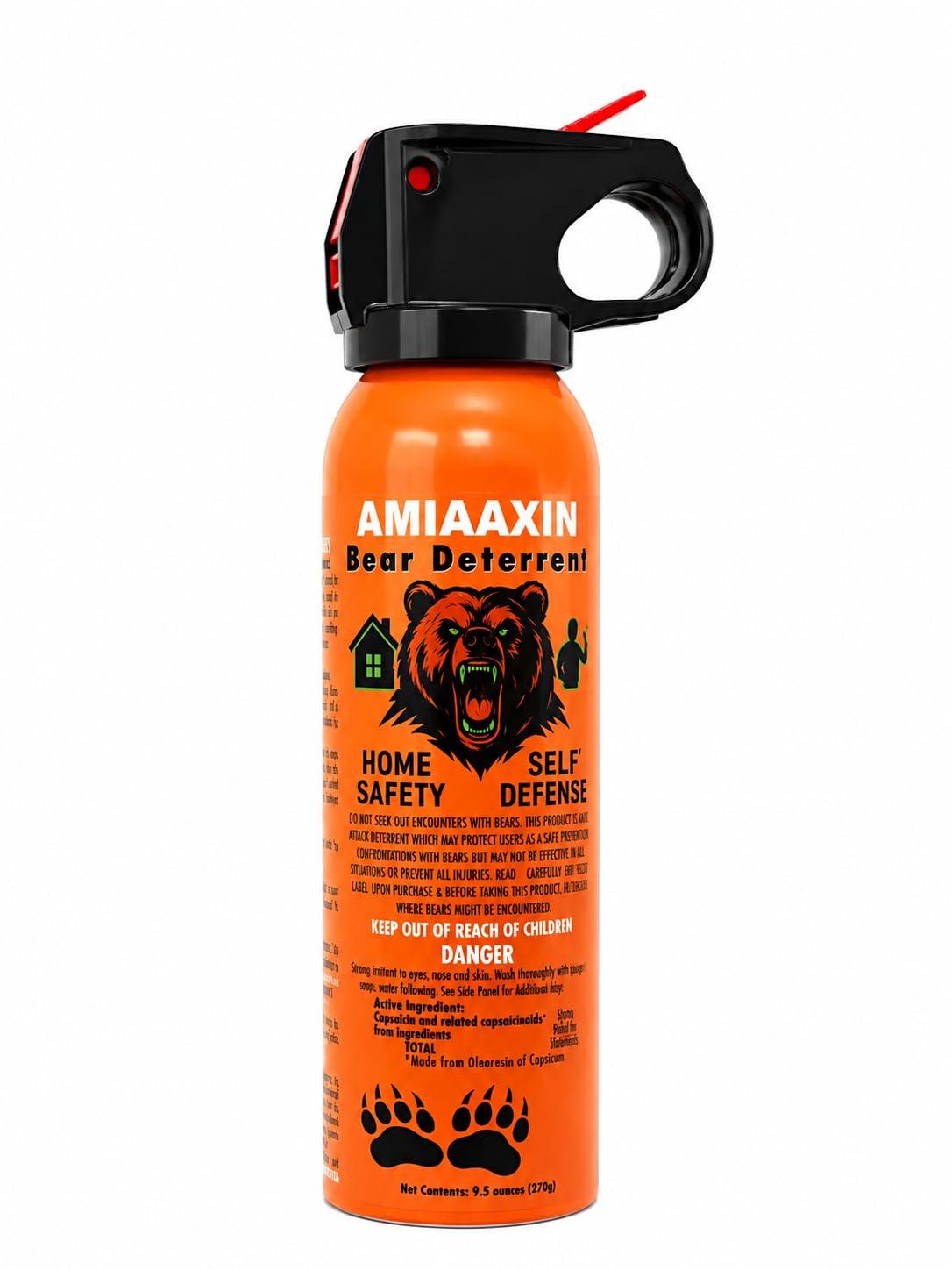 Bear Spray - Guard Alaska Bear Deterrent Self Defense Spray9 oz, Max Strength 20% OC, Up to 40ft Range, Great for Hiking, Camping, Hunting