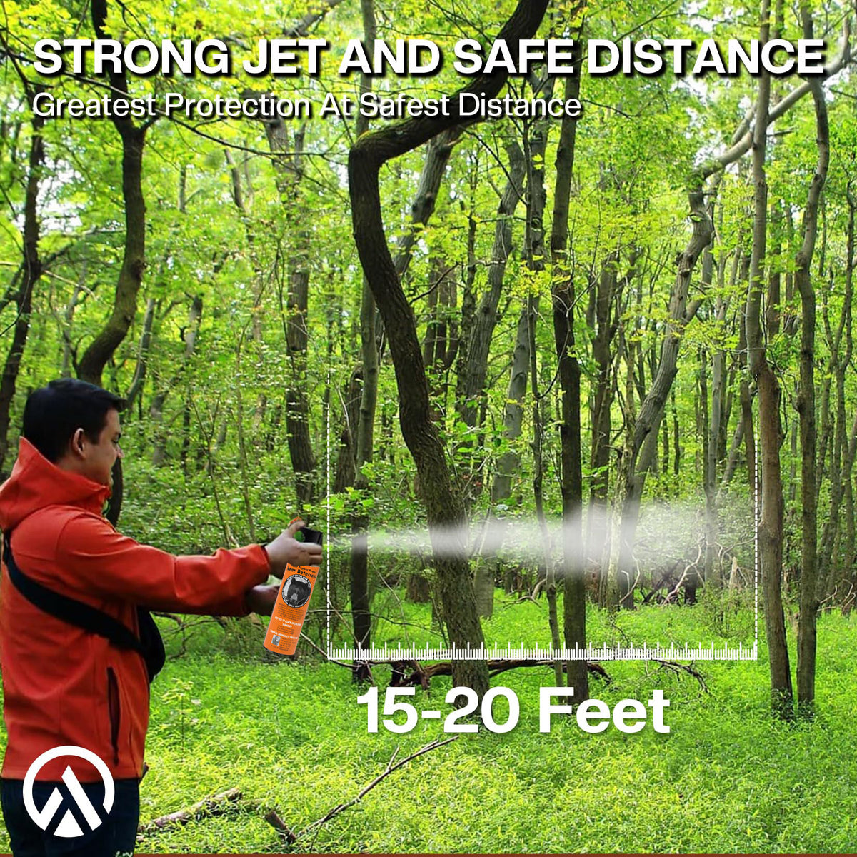 Bear Spray - Guard Alaska Bear Deterrent Self Defense Spray9 oz, Max Strength 20% OC, Up to 40ft Range, Great for Hiking, Camping, Hunting
