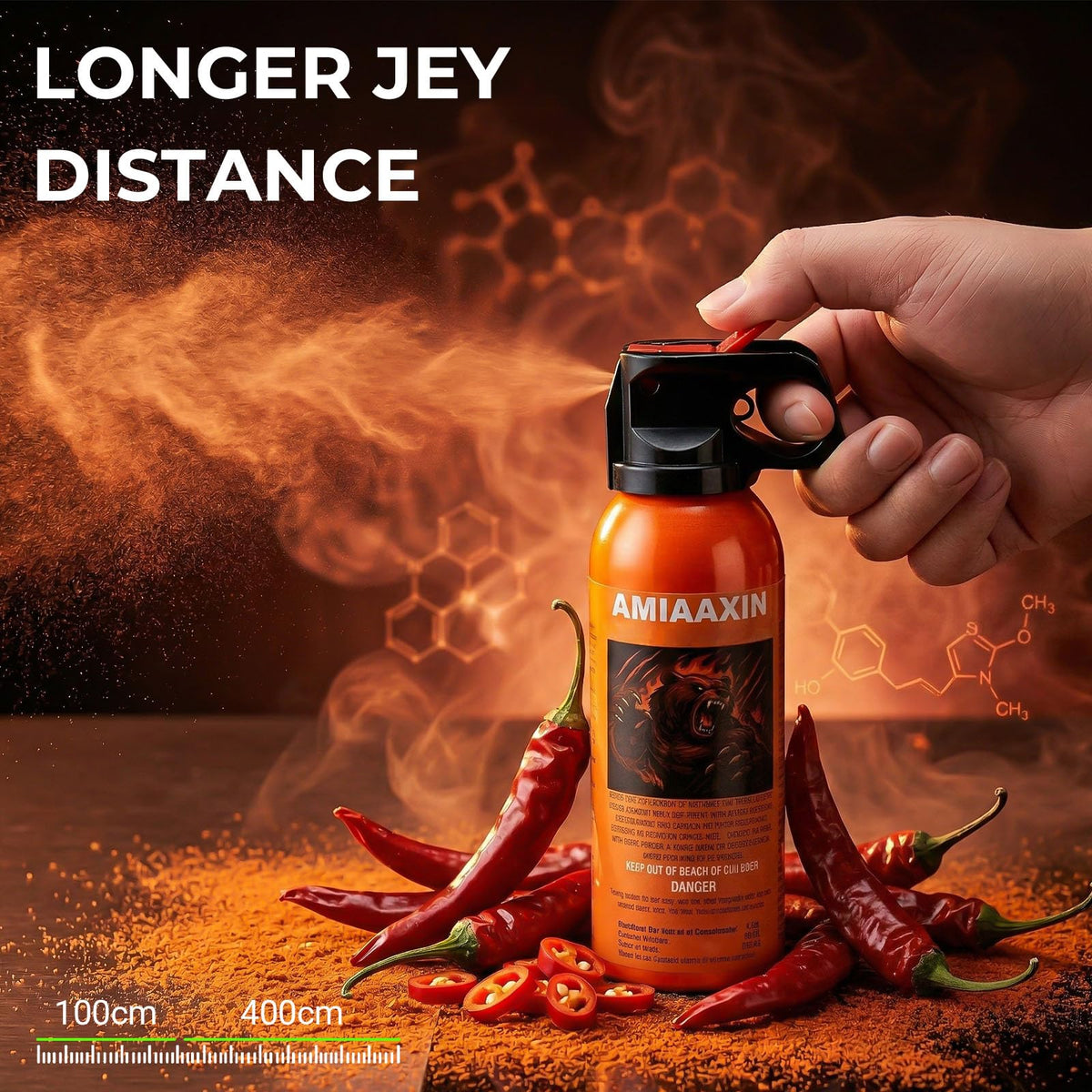 Bear Spray - Guard Alaska Bear Deterrent Self Defense Spray9 oz, Max Strength 20% OC, Up to 40ft Range, Great for Hiking, Camping, Hunting